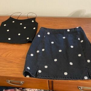 GB Sunflower Tank Top and Skirt Set XS